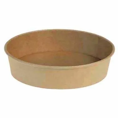Salladsskål Catersource rund 500 ml ×150 mm x 45 mm brun kraft med PE